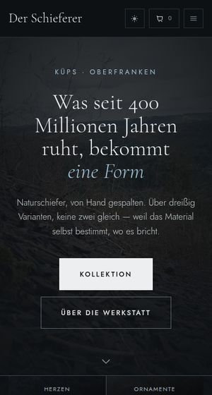 Der Schieferer am Handy